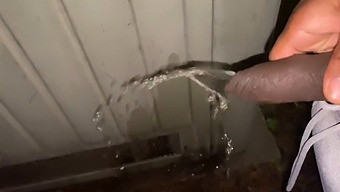 Woman In Public Is Offered A Cigarette To Flash And Urinate