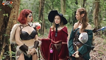Geeky Red-Haired Beauty Gets Her Wildest Fantasy With A Sexy Demon