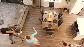 Blonde Video Game Enthusiast Enjoys Hardcore Sex And Facial Cumshot