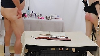 Two Girls In Bondage Submit To Facial Cumshots And Rough Sex