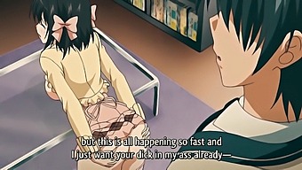 Hentai Video Featuring Stunning Brunette With Natural Boobs Getting Analed