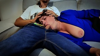 Stepson'S Intense Oral Pleasure With Stepmom'S Mouth!