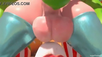La Principessa Rosalina, Una Troia Arrapata Con Grandi Tette Naturali, Fa Un Pompino Profondo A Un Grosso Cazzo.